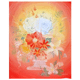 Blumenvase Rot  Nr.242  40cm x 50cm